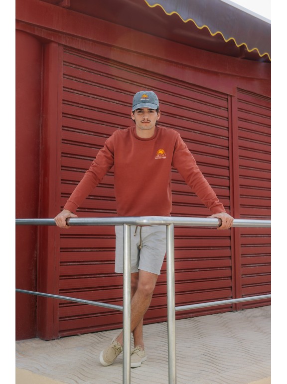 Sudadera algodón lema...