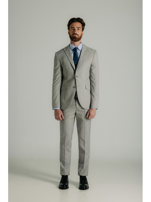 Pantalón traje falso liso