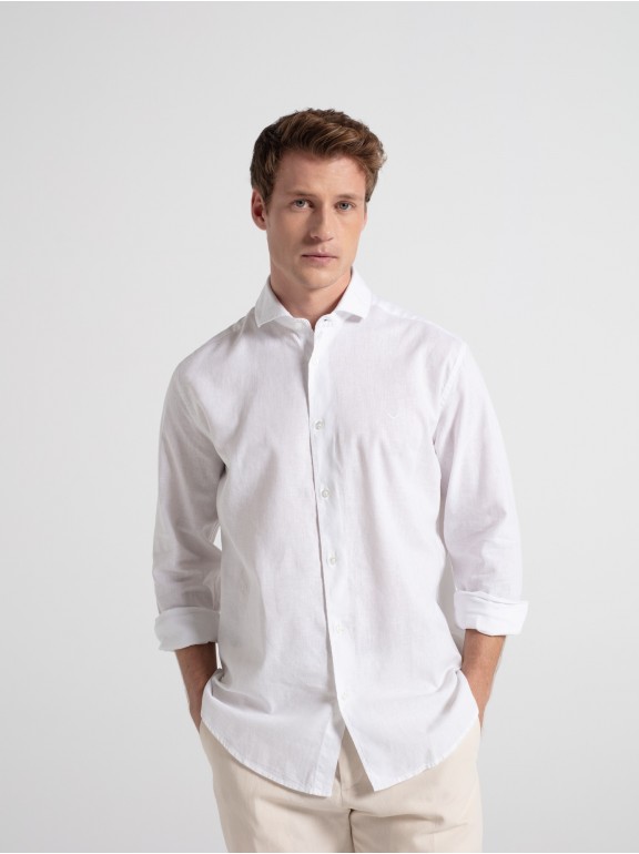 Camisa lino casual