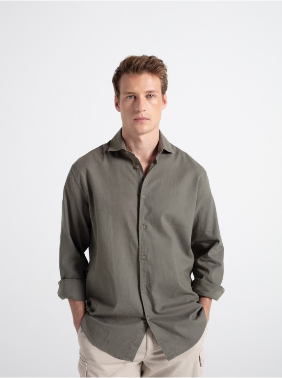 Camisa lino casual