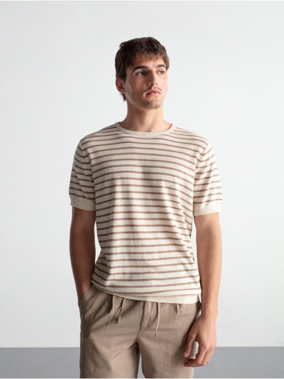 Camiseta tricot rayas