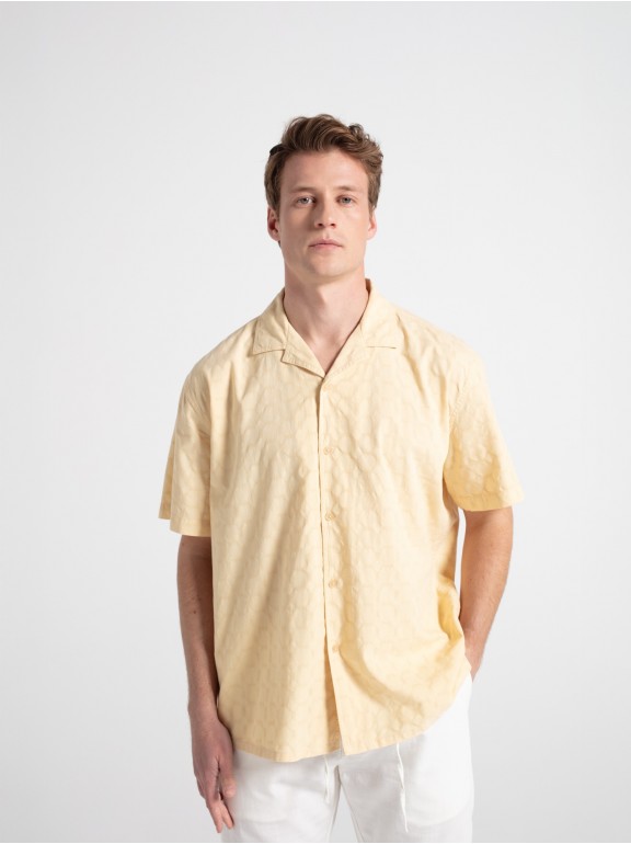 Camisa manga corta dobby...