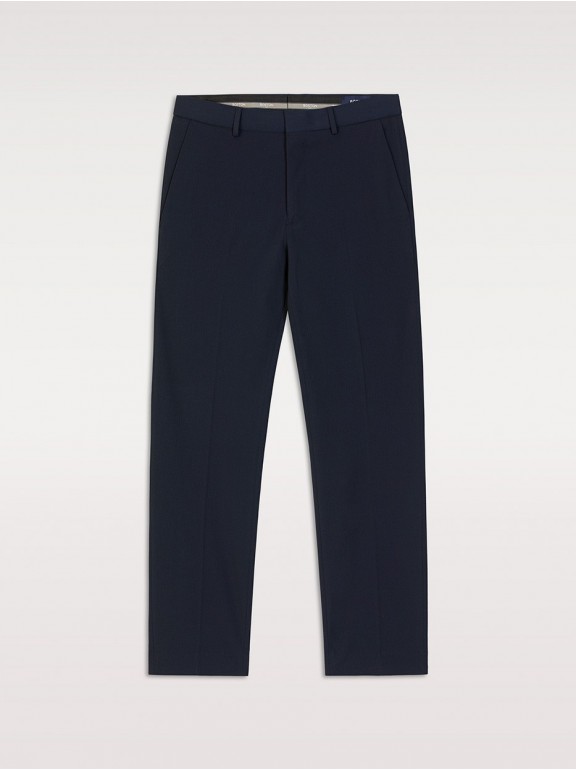 Pantalón traje slim fit liso