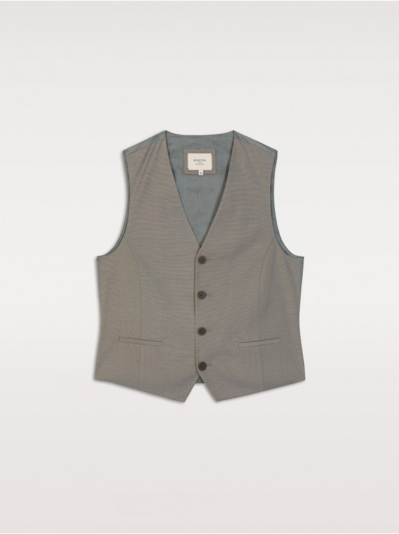 Chaleco traje falso liso
