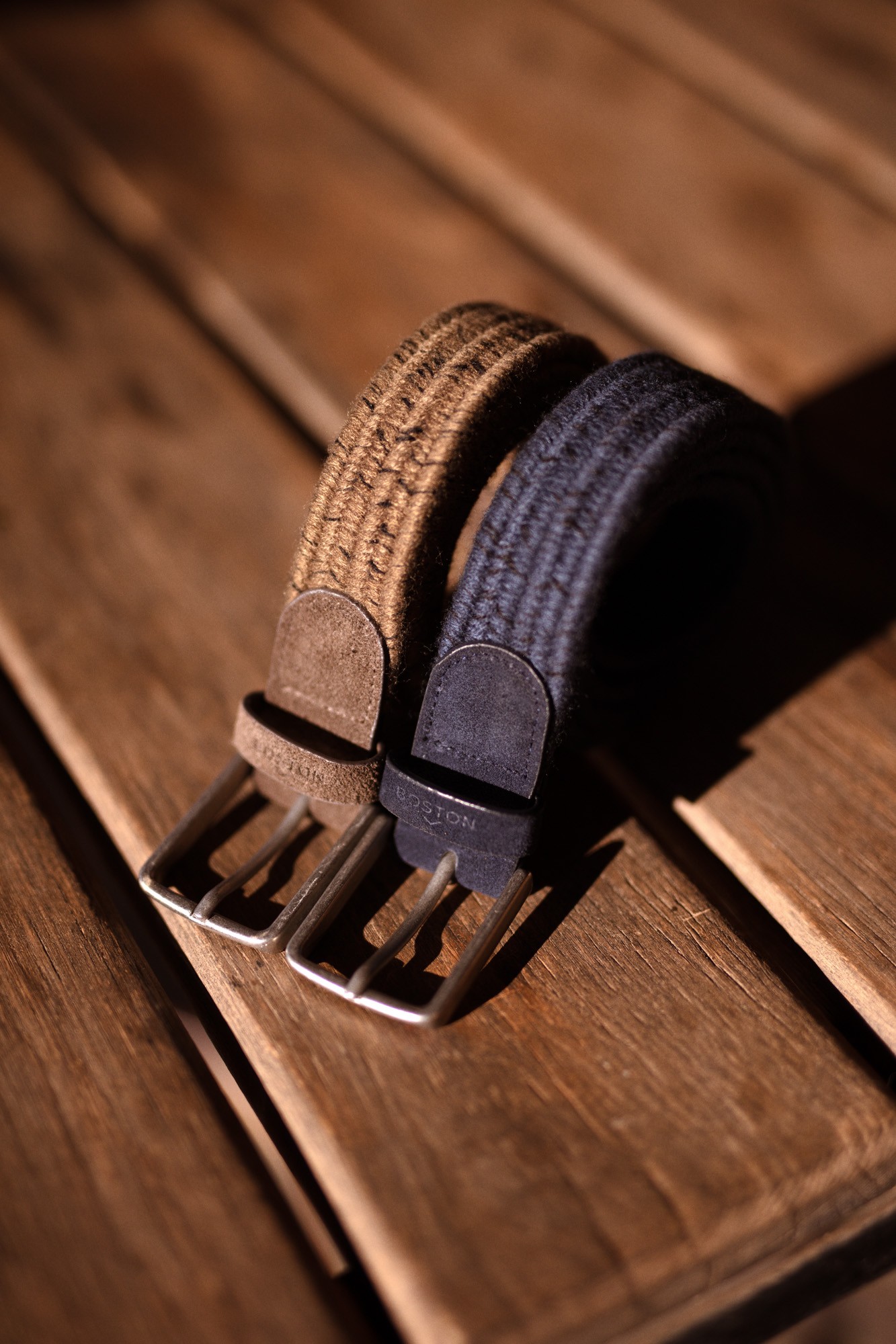 Cinturón elástico mezclilla 100 Color Azul plomo