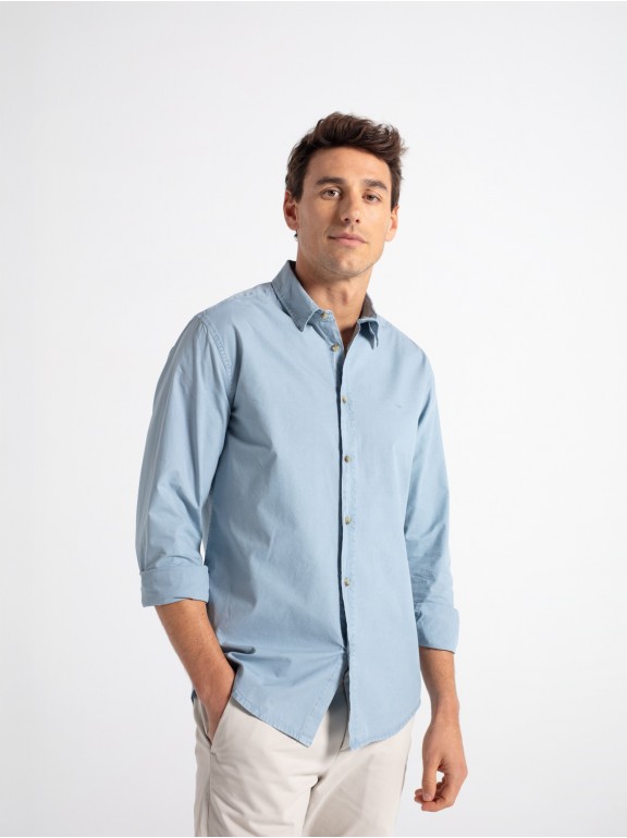 Camisa popelín tintada