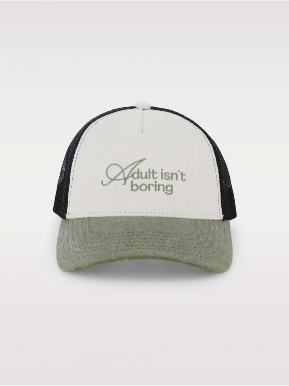 Gorra canvas rejilla