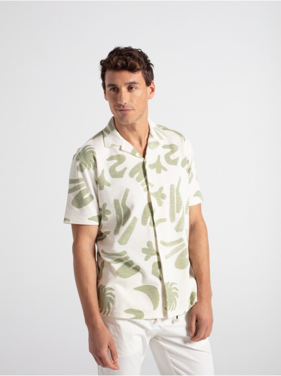 Camisa punto estampado