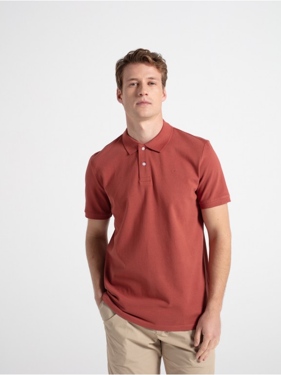 Polo algodón esencial manga...