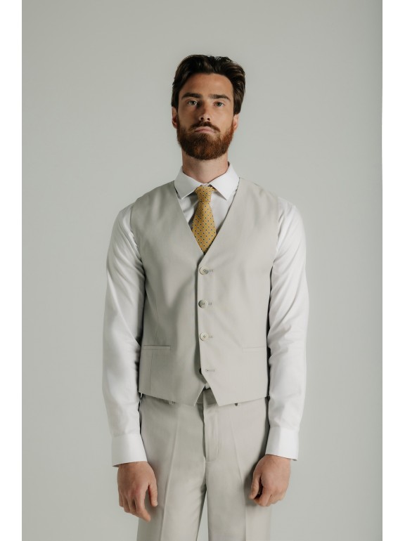 Chaleco de traje falso liso