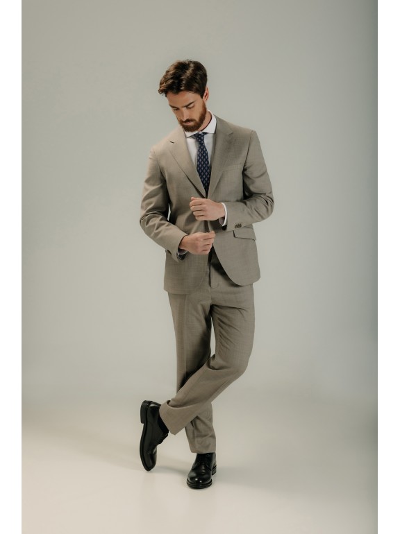 Pantalón de traje lana slim...